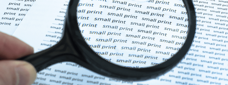 Reading the small print