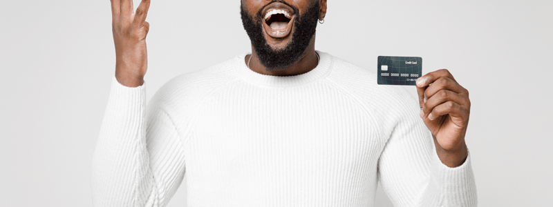 Man with credit card